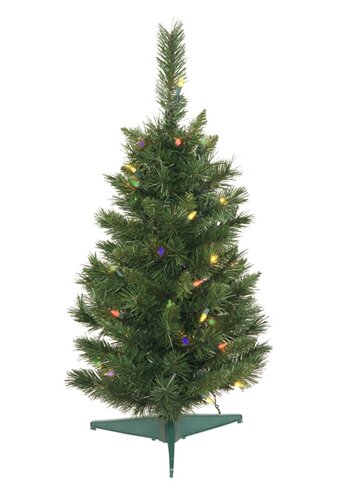 Vickerman 2' Imperial Pine Artificial Christmas Tree with Multi Lights ...