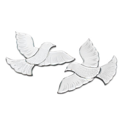 Ensemble de miroirs muraux 2 pièces Crevan