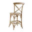 Tabouret en bois d'orme massif avec siège en rotin Kelseyville-1247785822-1255845246