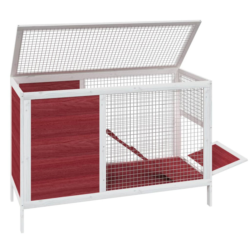 Newnan Small Animal Hutch, Mocha/White