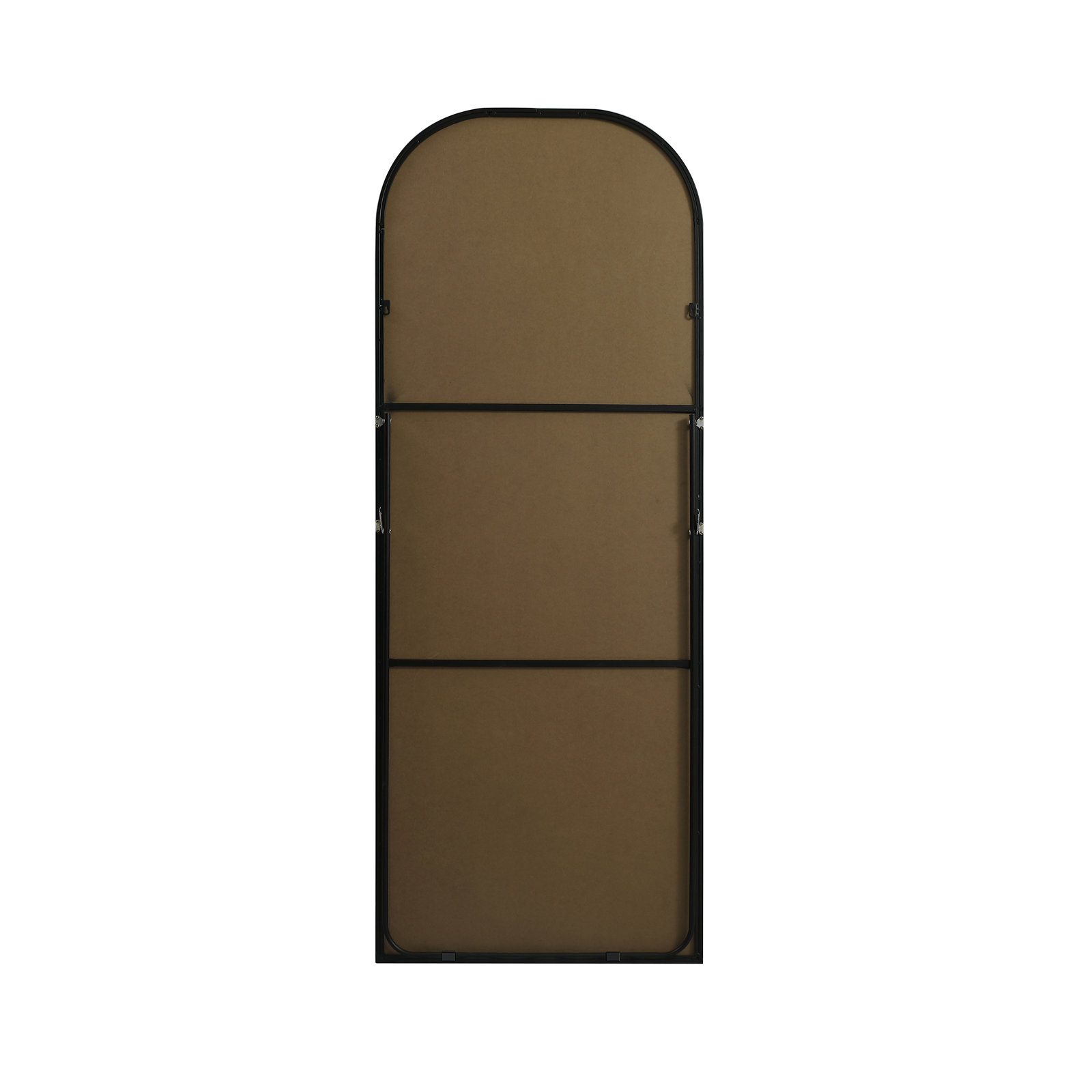 Sabine Metal Arch Floor Mirror, Black, 74" x 28"