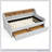 Upholstery Sofa Bed With Three LED Lights, With Storage Adjustable Headboard