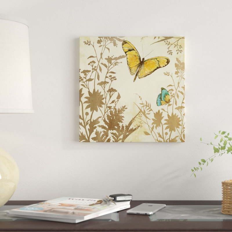 «Butterfly in Flight I», impression sur toile, H 12 po x l 12 po x P 1,5 po, Pas de tapis, Toile tendue