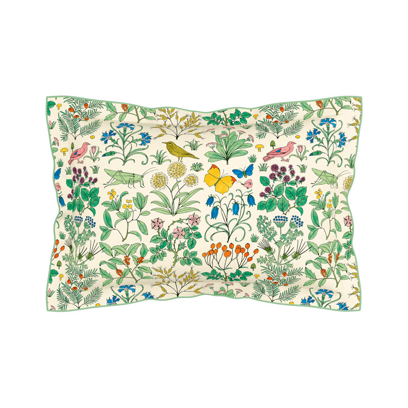 Wild Garden Cotton Floral Duvet Cover Set with Pillowcases, Super King Duvet Cover Set + 2 Pillowcases