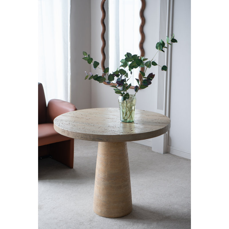 Table de salle à manger 36 po x 36 po Isa, Crème, crème