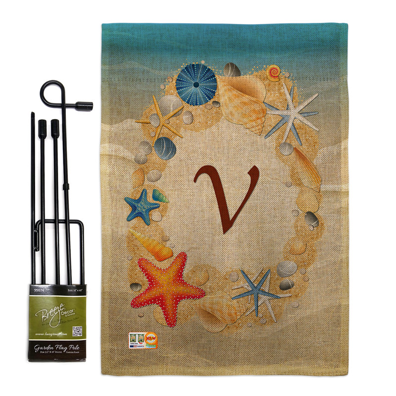 Ensemble de drapeaux en toile de jute 1 x 2 pi A, V