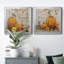 «Pumpkin Patch Grateful», ensemble de 2 peintures sur toile encadrées-768597307-768597310
