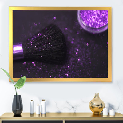 «Purple Glitter Sparkle», reproduction d'art sur toile Glam