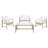 Painuly 4 - Person Patio Conversation Set with Cushions-1100353786