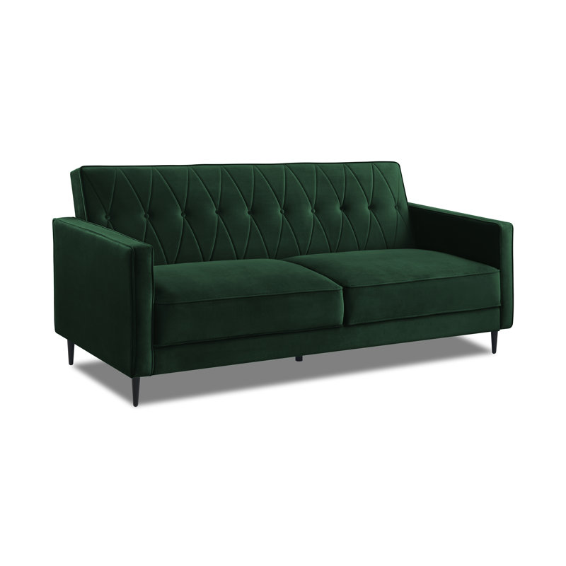 Aticus 3 Seater Sofa Bed, Hunter Green Velvet