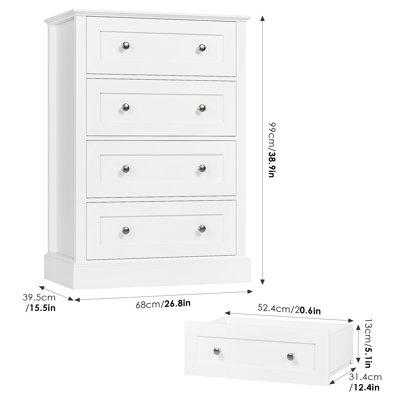 Lark Manor Alaeya 4 Drawer 26.8