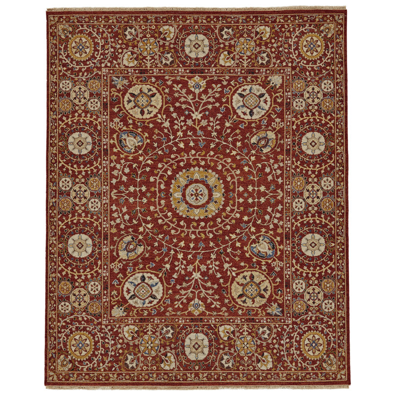 Kondo Wool Oriental Indoor Rug, Rectangle 2' x 3'