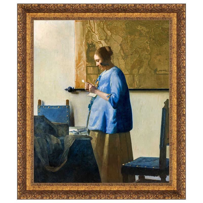 Reproduction d'art sur toile encadrée, H 47 po x l 40 po