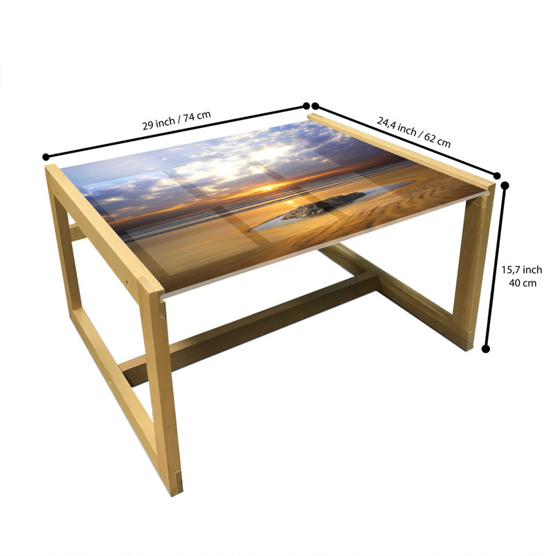 Janade Sled Coffee Table, 62cm H x 74cm W x 40cm D