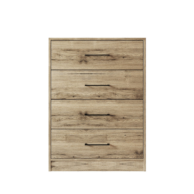 4 Drawers Chest , Light Oak