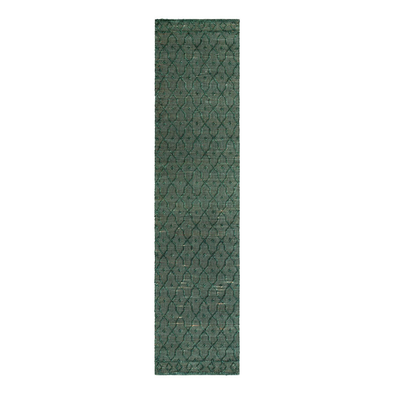 Tapis en jute / sisal géométrique tissé à la main Jerah, Tapis de couloir 2 pi 7 po x 12 pi