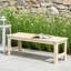 Banc d'extérieur en bois massif 47,20 po-297093122