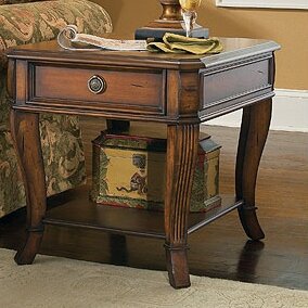 Hooker Furniture Brookhaven Solid Wood End Table with Storage & Reviews ...