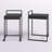 Artu Upholstered Counter Stool with Metal Frame