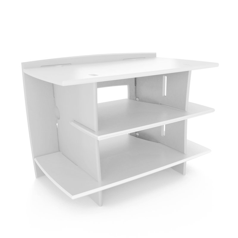 Meuble télé pour téléviseur de 32 po ou moins Almeta, Blanc