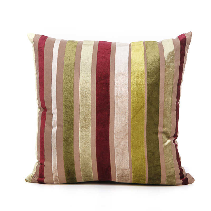 Coussin en velours réversible, Vert