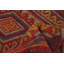 Tapis rouge foncé noué à la main de conception unique 2 pi 4 po x 6 pi 2 po Jobanny