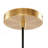 Auburn Bell Shaped Hanging Glass Pendant Light Gold Dia.9"-179687888