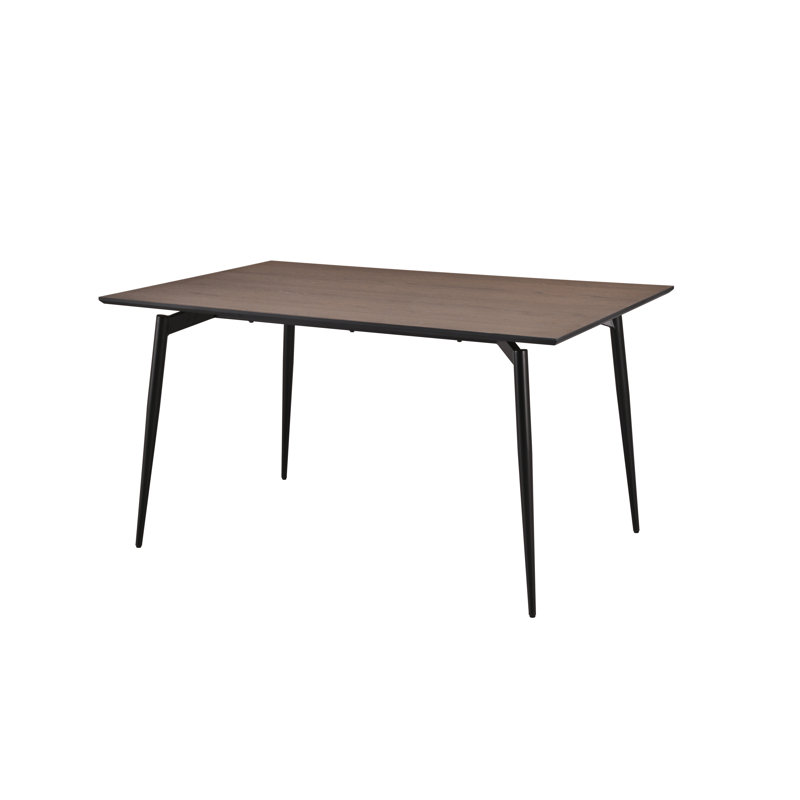 Golub Dining Table, 75cm H x 140cm W x 90cm D, Brown Wood