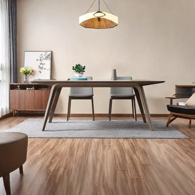 Nordic Solid Walnut Rectangular Dining Table