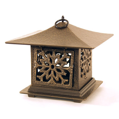 Lanterne en aluminium flocon de neige