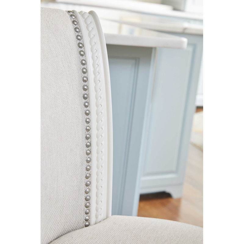 Upholstered Counter Stool with Solid Wood Frame, Counter Stool (24” Seat Height)