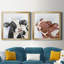 Lily et Betsy I - ensemble de 2 reproductions d'art sur toile-135464268-135464266