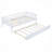 Wood Daybed With Trundle And Fence Guardrails