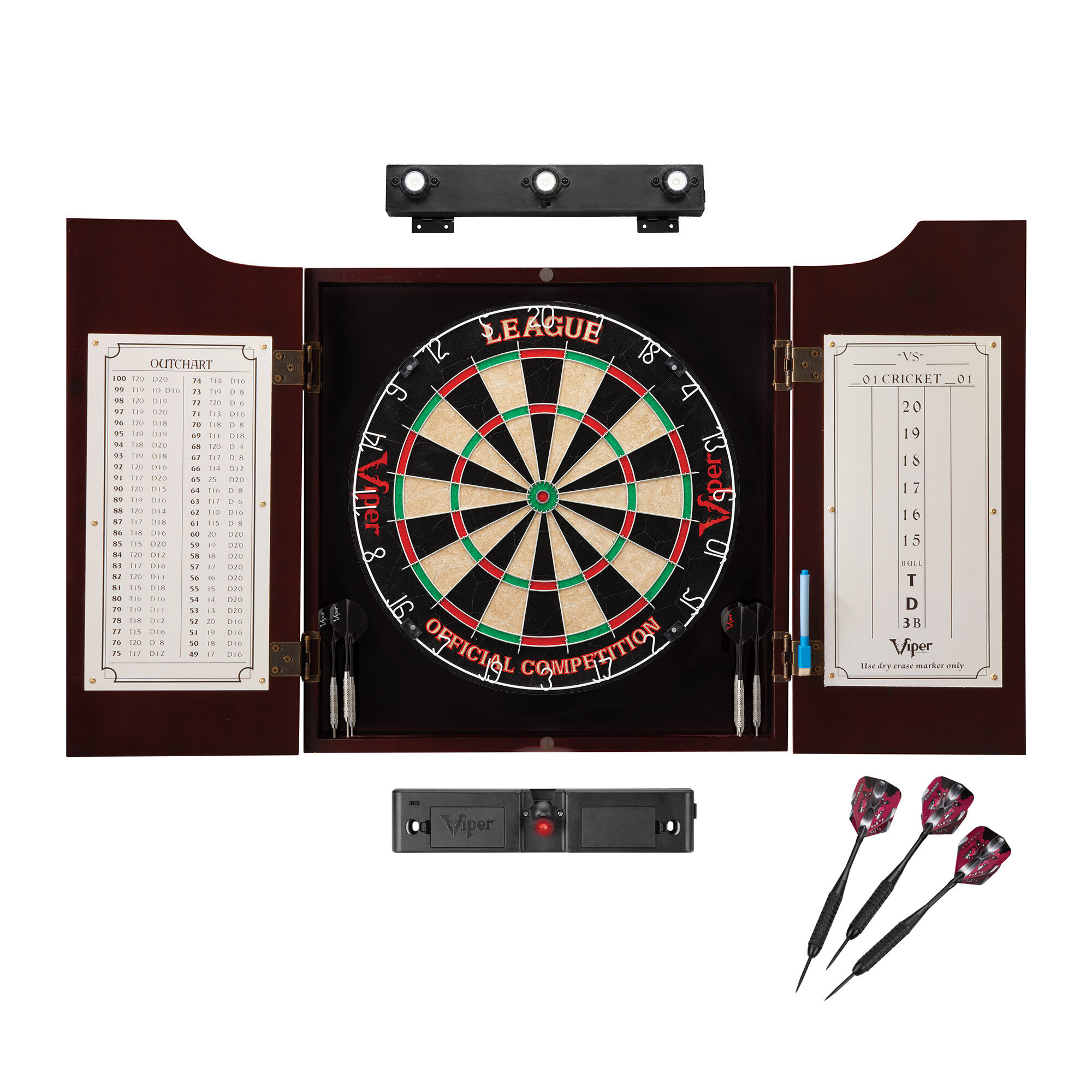 Callington Loon Peak® Indoor Dartboard Cabinet