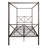 Full Black Metal Platform Bed With Canopy Frame. Strong & Reliable Structure. Quiet Sleeping Area. Generous Under Storage. Easy Assembly At Home. 12 . Carries 400 - 600Lbs