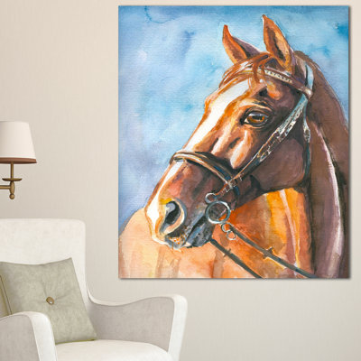 " Brown Horse With Bridle "