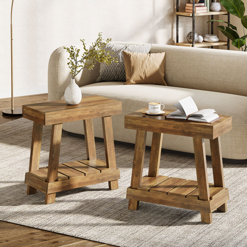 Tray Top Side Table Set