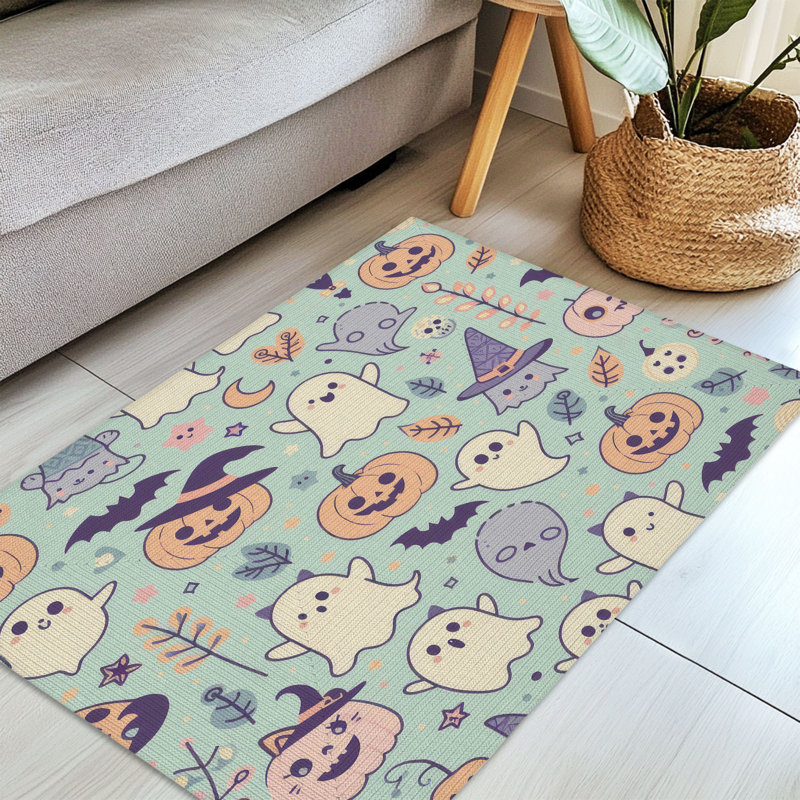 Tapis tressé Eerie Blush Night, Rectangulaire 3 pi x 5 pi
