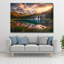 Art mural en verre trempé paysage de montagne-404061072