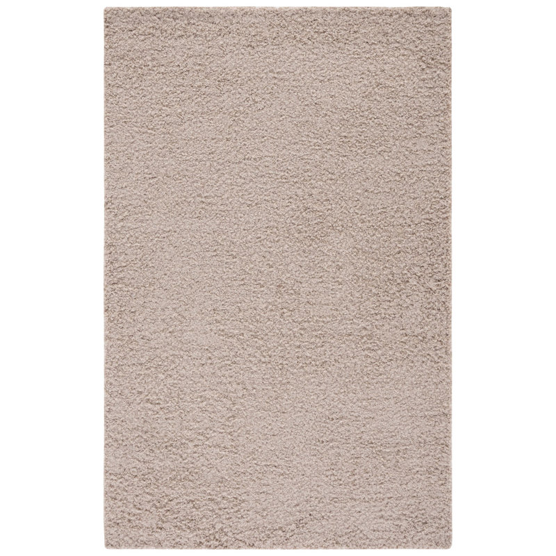 Victorino Shag Hand Tufted Performance Solid Color Rug, Rectangle 5' x 8'