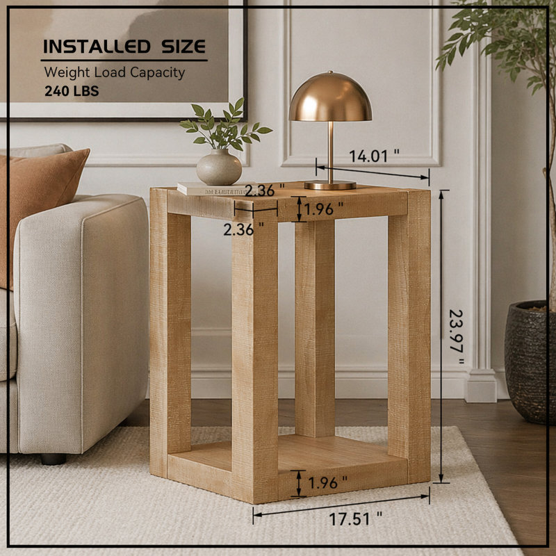 Table d'appoint moderne à 2 niveaux, 1 table d'appoint