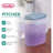 12 Pack Plastic1 Gallon Lidded Pitcher With Clear Base And Handle Washed
