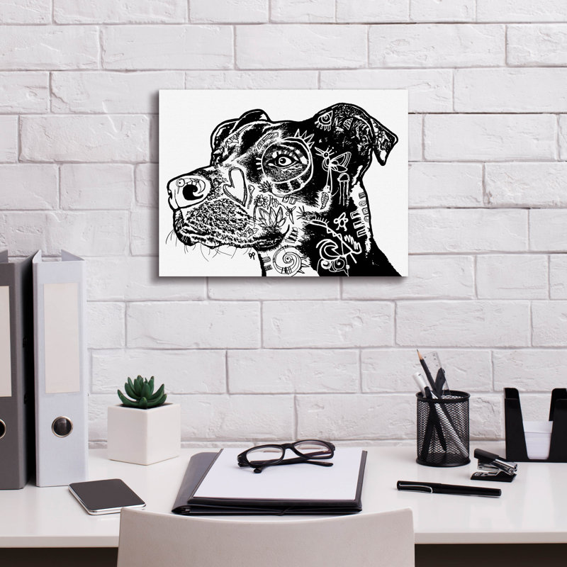 «Bird Dog Scratch» par Dean Russo, H 12 po x l 16 po x P 0,75 po
