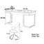 Bureau en noyer d'inspiration rétro-2032179283