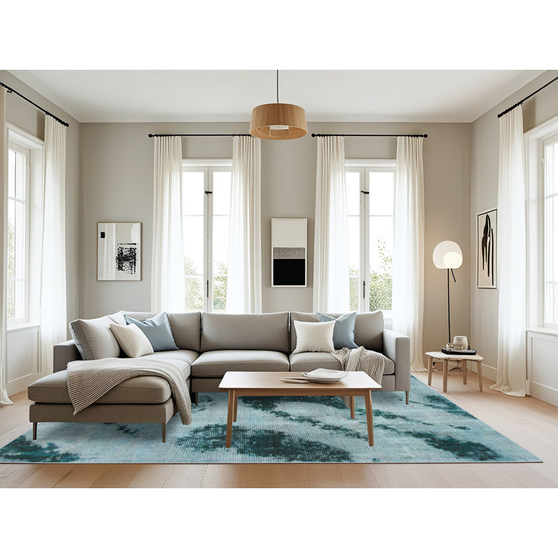 Abstract Indoor Rug, Rectangle 8' x 10'