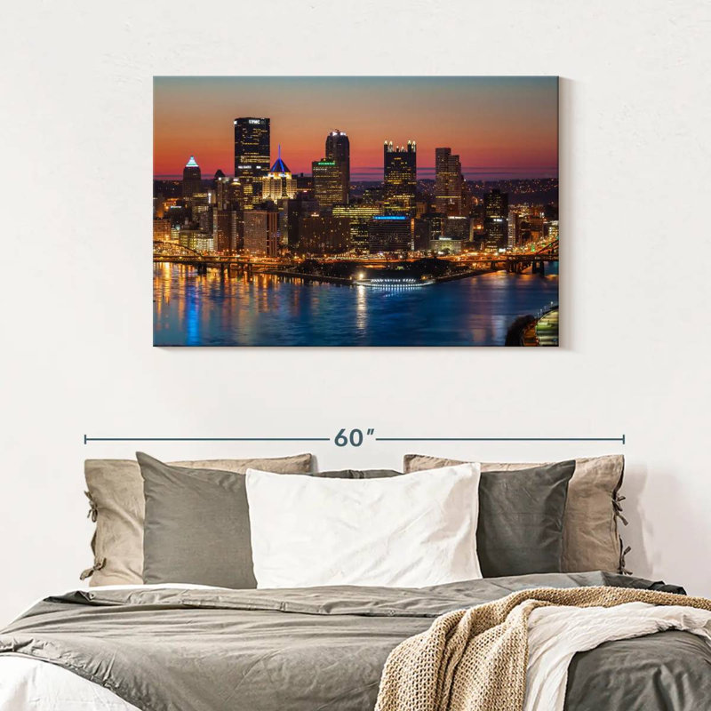Sirci Pittsburgh avant le lever du soleil, H 30 po x l 45 po