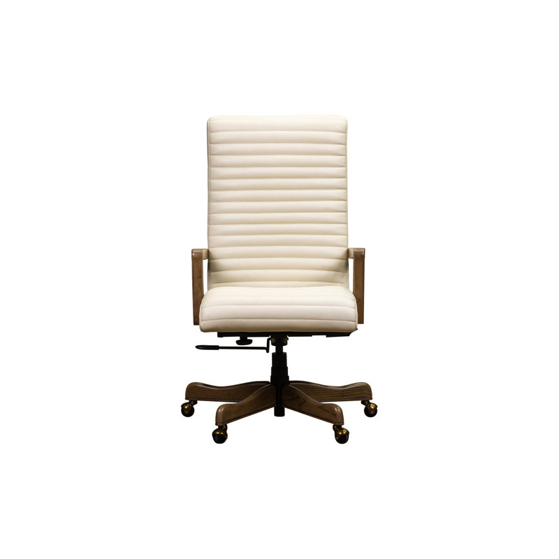 Kenan Executive Swivel Chair in Murphy Sky, Ashland Pearl