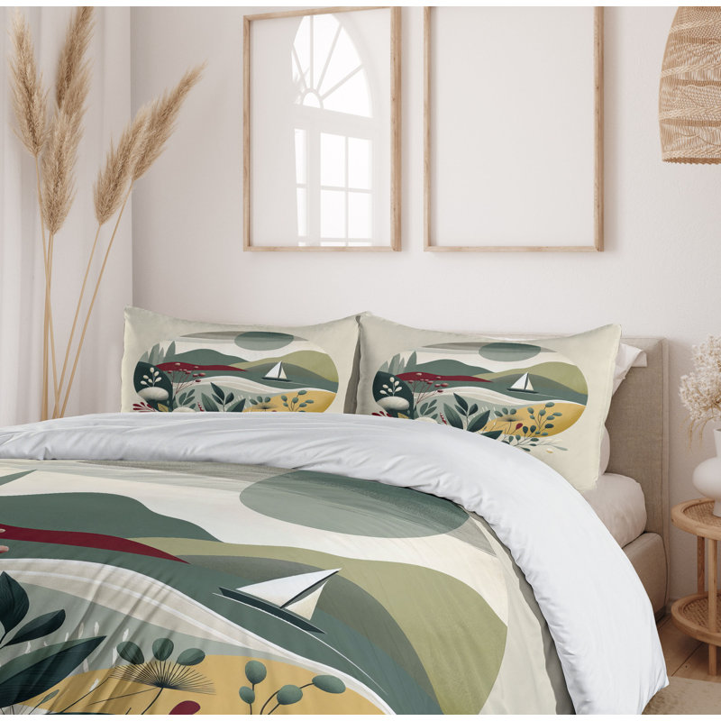 Nautical Duvet Cover, Queen Duvet Cover + 2 Standard Shams
