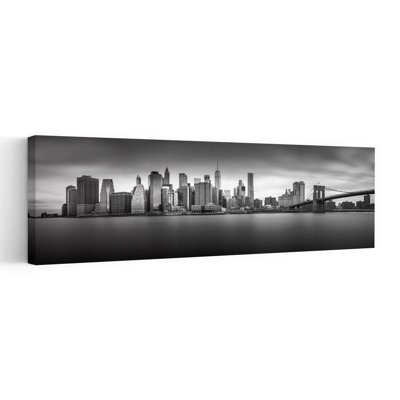 Brooklyn Bridge New York Dramatic Abstract Contemporary Architecture City Wall Art