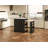 Taunton 80.7" Kitchen Island With Extendable Dining Table, Marble Veneer Top